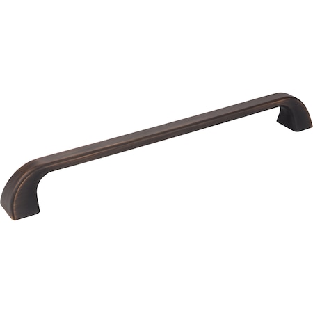 Jeffrey Alexander 12" Center-to-Center Brushed Oil Rubbed Bronze Square Marlo Appliance Handle 972-12DBAC